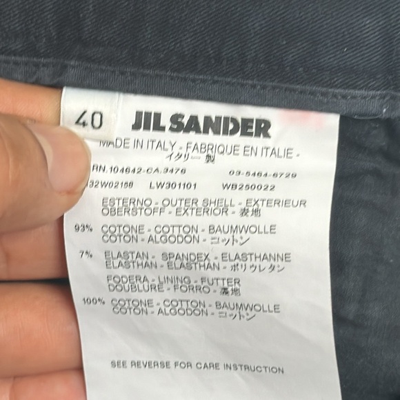 Jil sander black ankle jeans size 40 ankle zip - Picture 7 of 9